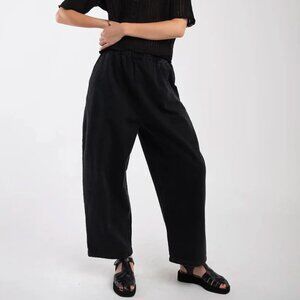 Micaela Greg Faded Black Barrel Pant